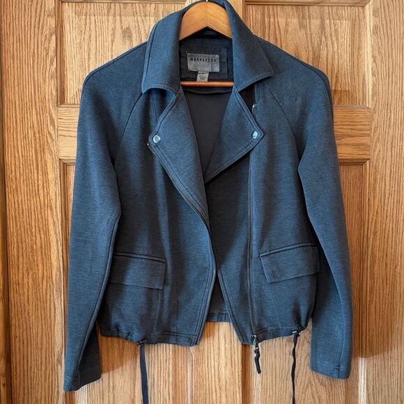 MARRAKECH Anthropologie Lange Asymmetrical Moto Jacket - Picture 4 of 11